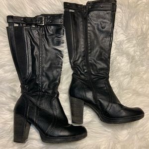 Baretraps black tall black boots! Sz 8.5. SEXY!!